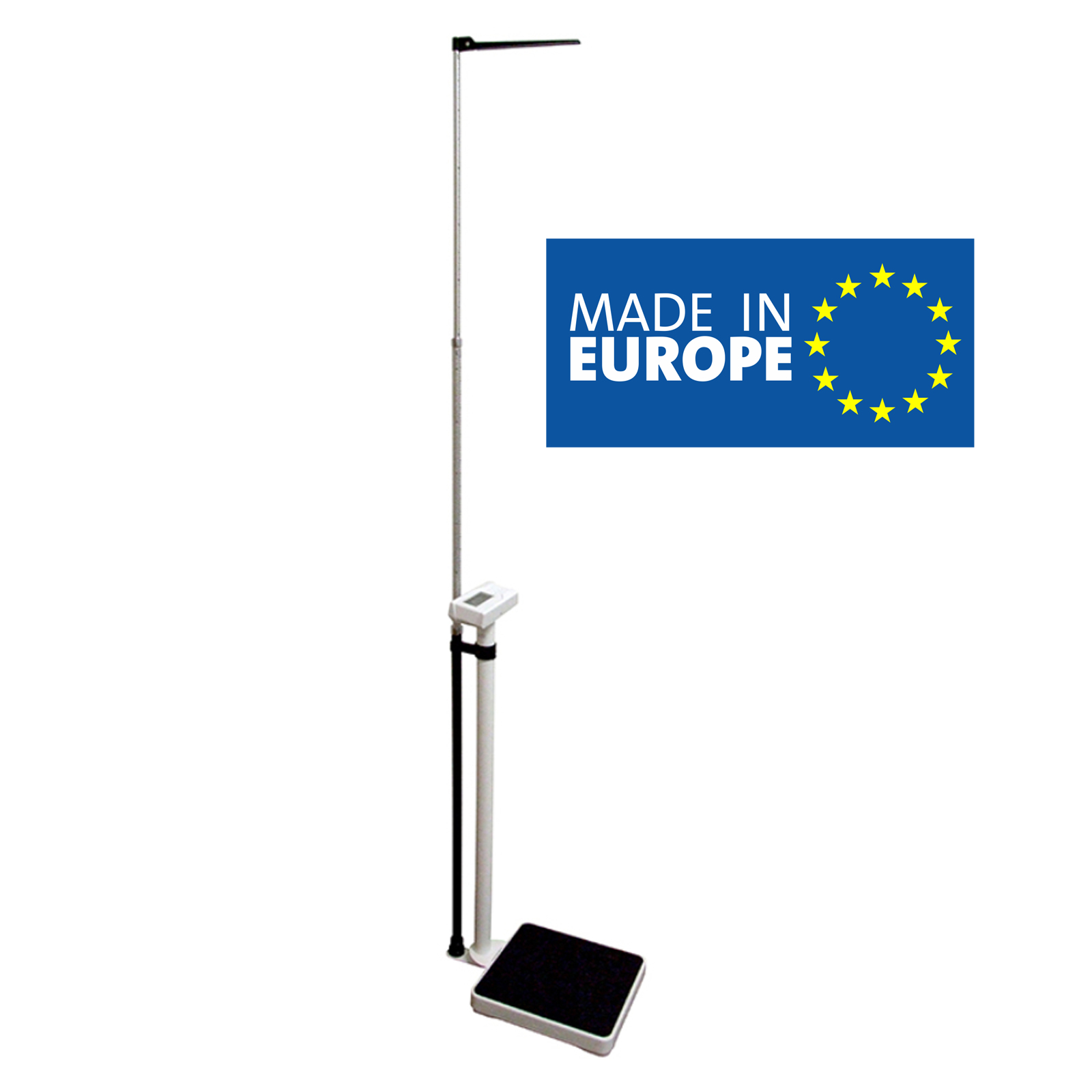 Ваги електронні (колонного типу з ростоміром, LCD display, квадрат, до 200 кг), модель 5968, MOMERT (Угорщина).